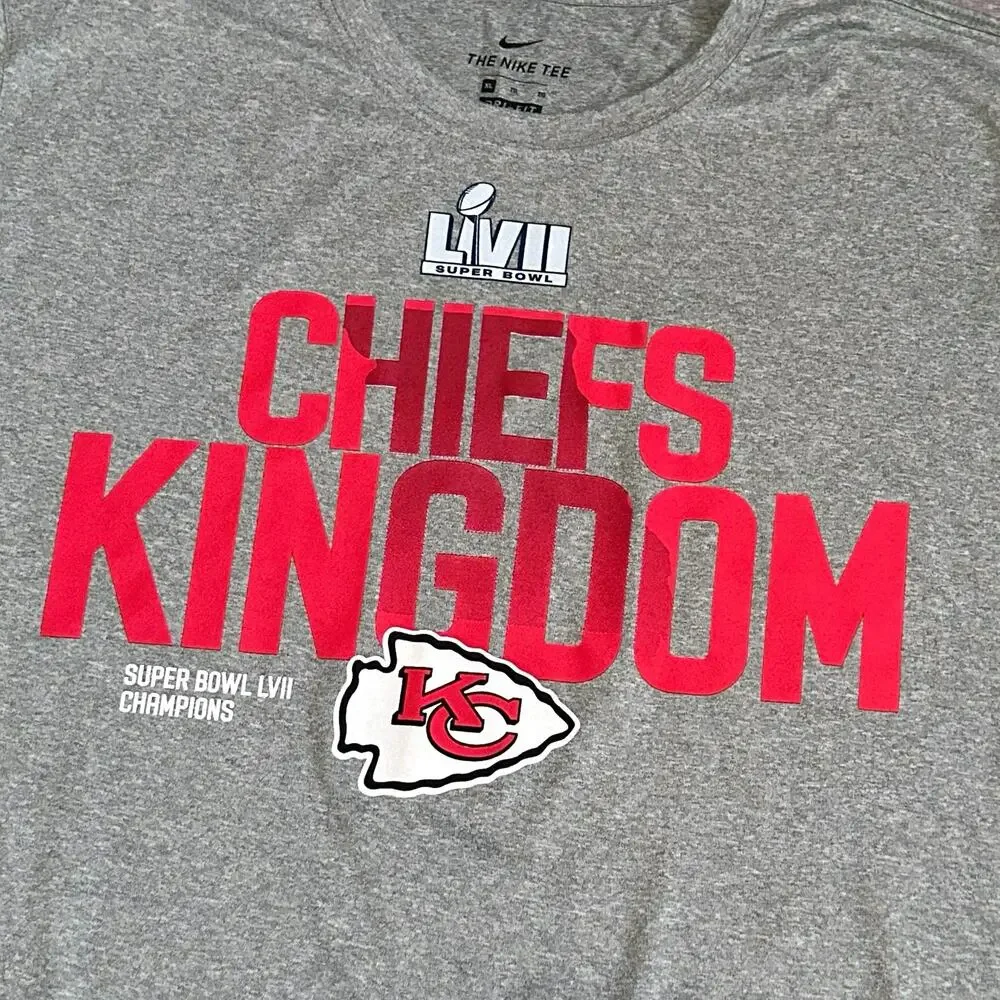 Nike Kansas City Chiefs Kingdom Dri Fit Tee Mens XL Short Sleeve Super Bowl NFL